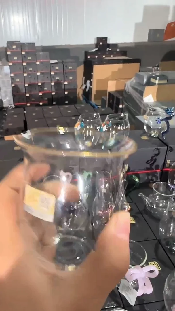 【闪购商品】晶焱无耳描金公道杯