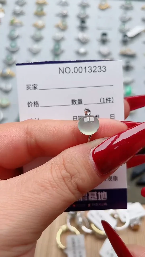 【闪购商品】翡翠戒指银S925镶嵌·