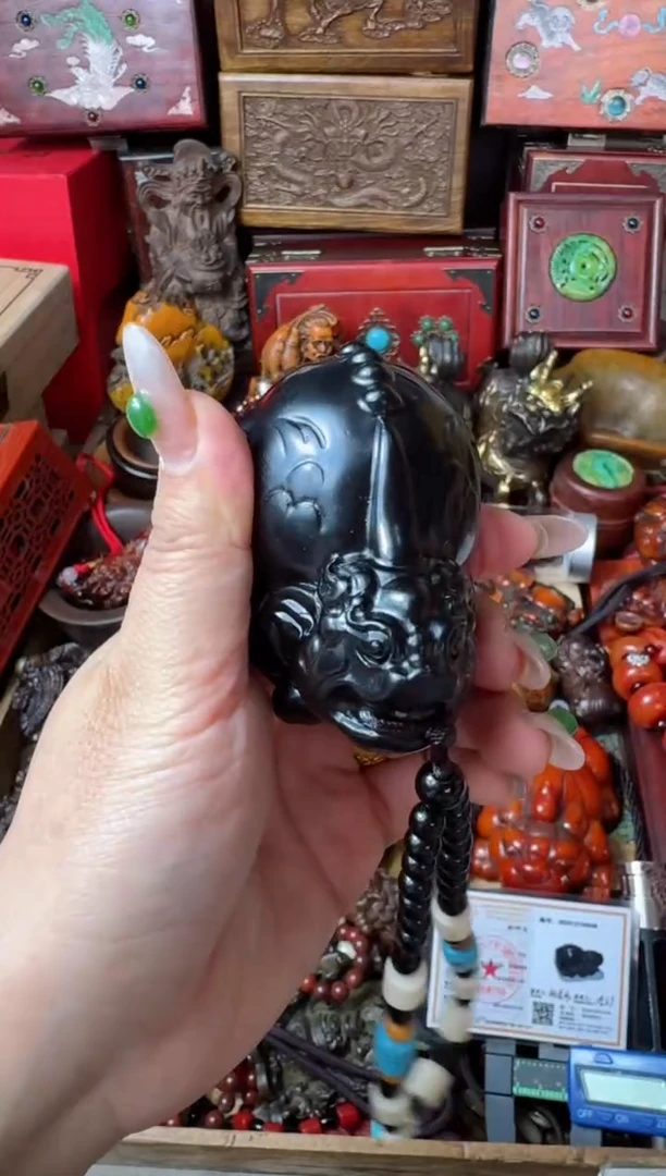 【闪购商品】和田玉（墨玉）把件未镶嵌主播推荐：一物一拍，讲解为准！