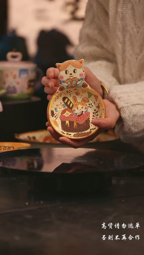 陶瓷景德镇可爱设计师款陶瓷