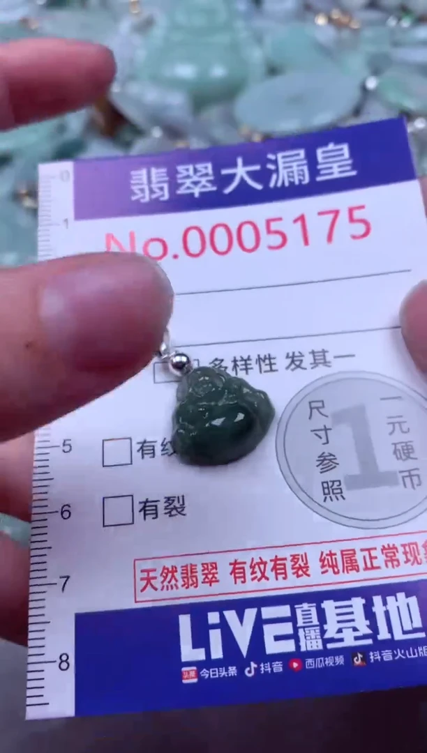 吊坠(不含链)未镶嵌翡翠5175