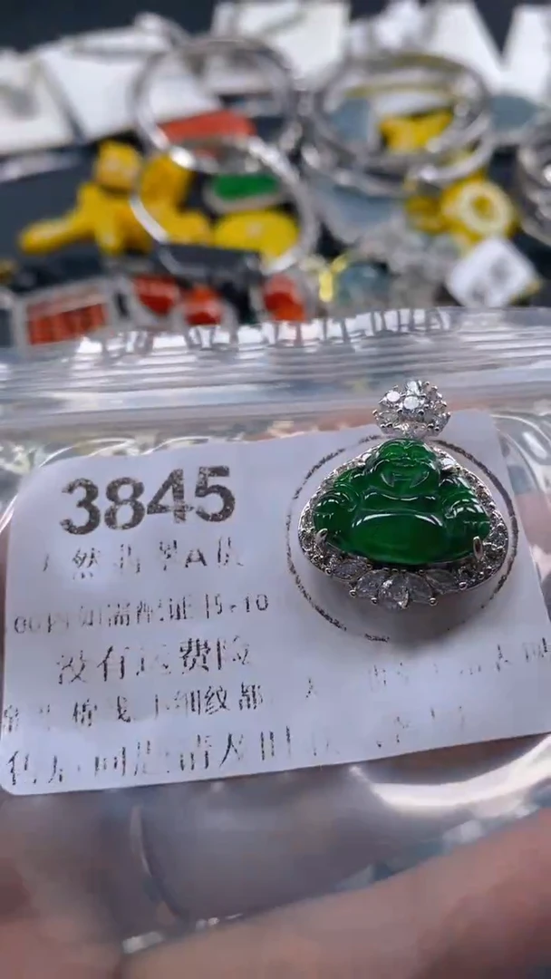 翡翠未镶嵌吊坠(不含链)3845