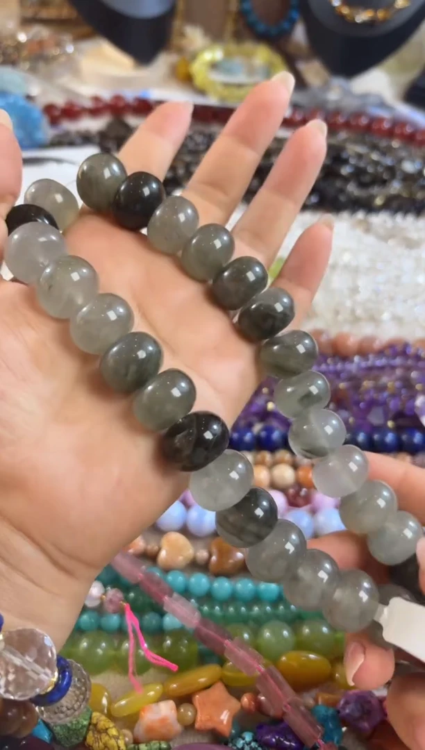 未镶嵌玛瑙/玉髓珠宝半成品云雾算盘 卡18