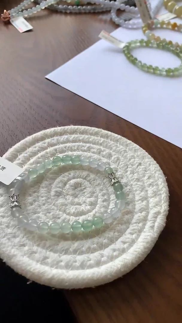 未镶嵌手串翡翠冰马卡龙手串