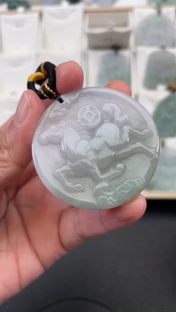 颈饰未镶嵌翡翠天然缅甸翡翠A货448