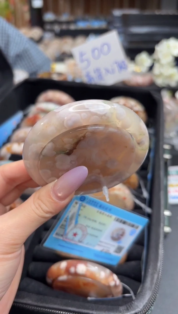 未镶嵌手镯石英质玉A521(61圈赠送镯心)不退不换