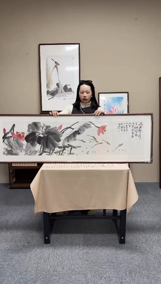 书法唐红宾17-约50*153尺寸