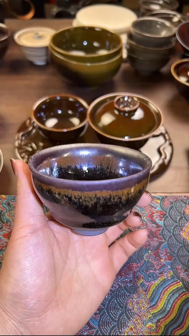 高温窑变原矿主人杯