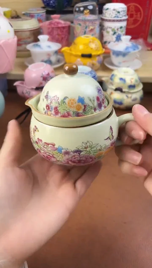 陶陶瓷茶具摆件旅行套组