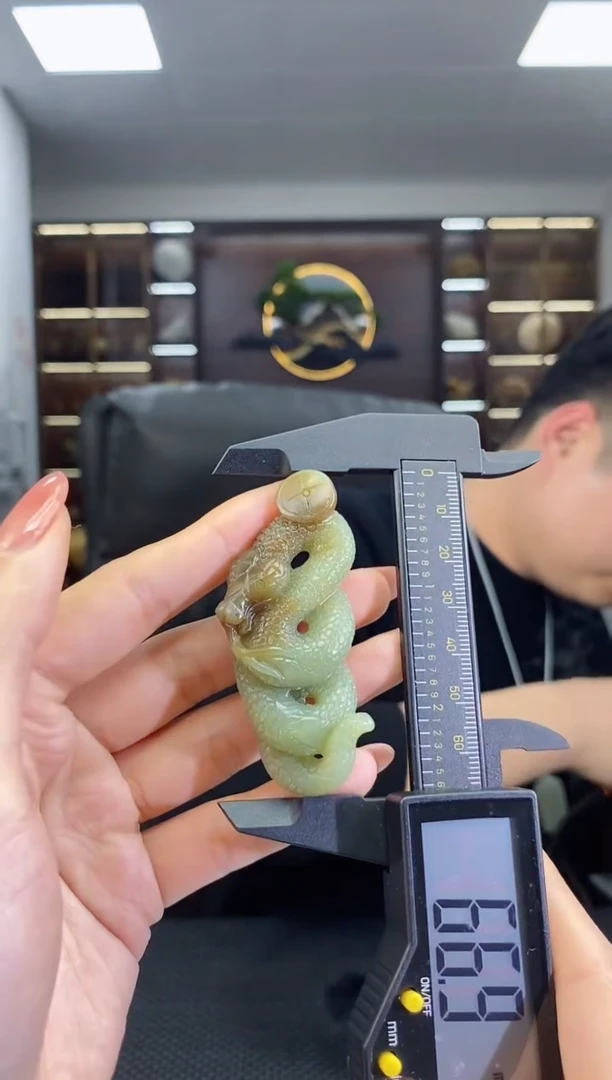 【闪购商品】和田玉颈饰未镶嵌蛇清货4