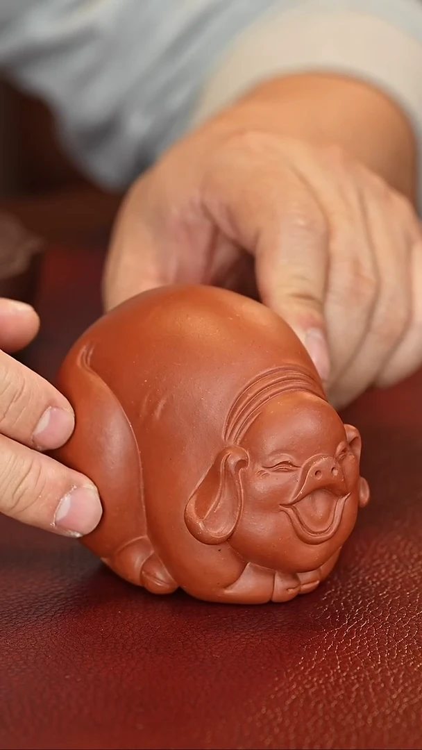 原矿高端紫砂茶宠 猪