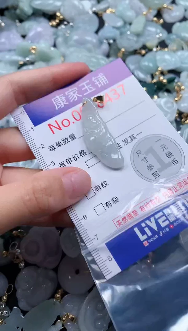 翡翠未镶嵌吊坠(不含链)8437