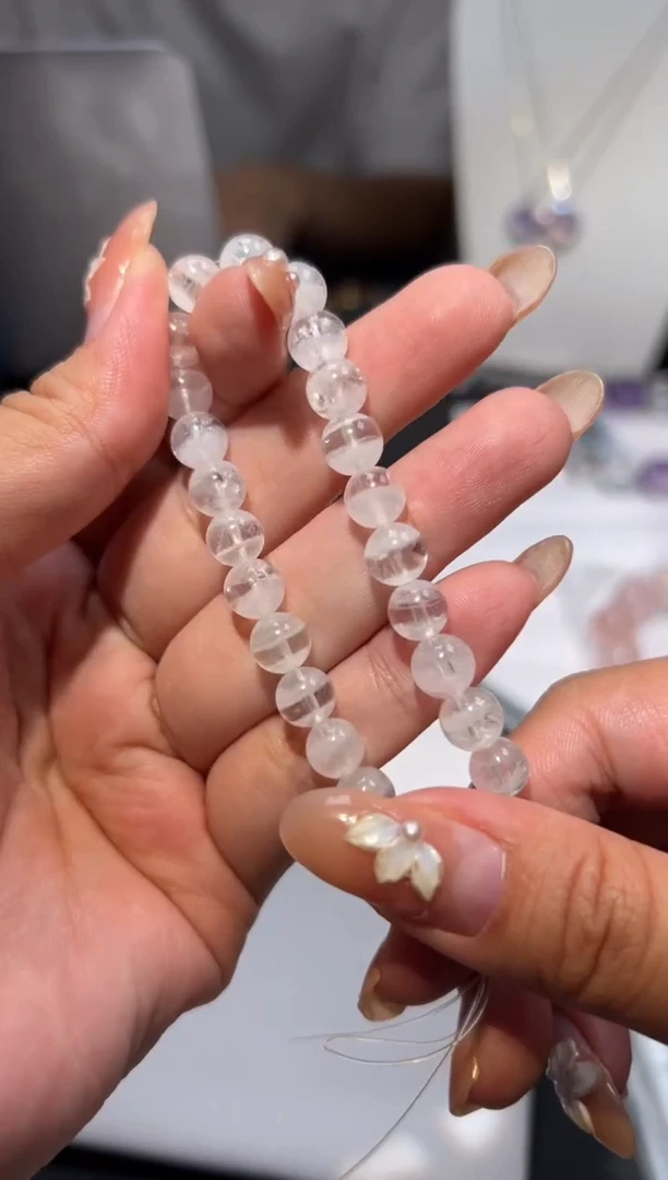 未镶嵌手链水晶白幽灵7mm手串