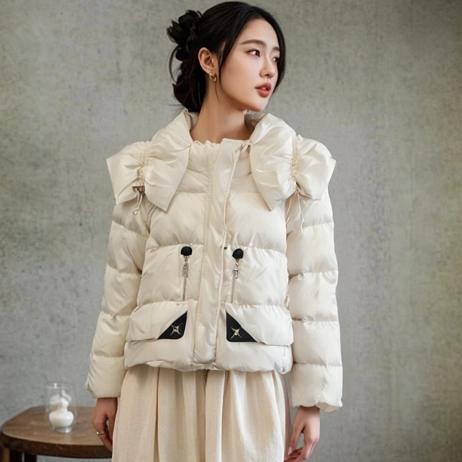 【3521】大漫甄选高奢星星口袋加厚羽绒服DY3660
