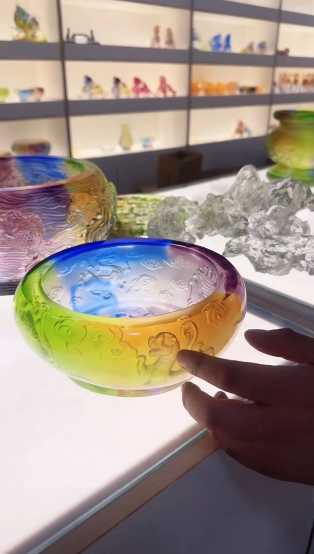 手工艺品琉璃聚宝盆