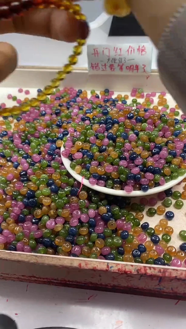 【闪购商品】碧玺颈饰未镶嵌w2099碧*玺算盘6*3mm*30颗