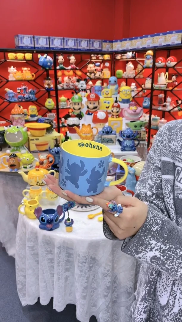 【闪购商品】1@@陶瓷杯史迪仔杯子