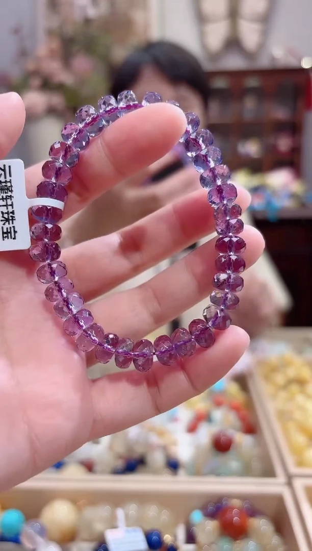 水晶手串未镶嵌设计款珠串