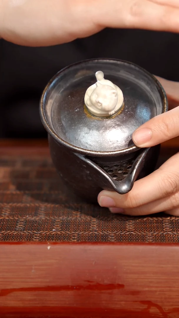 陶瓷奢瓷/瑞寅柴烧茶器（宝瓶）1328