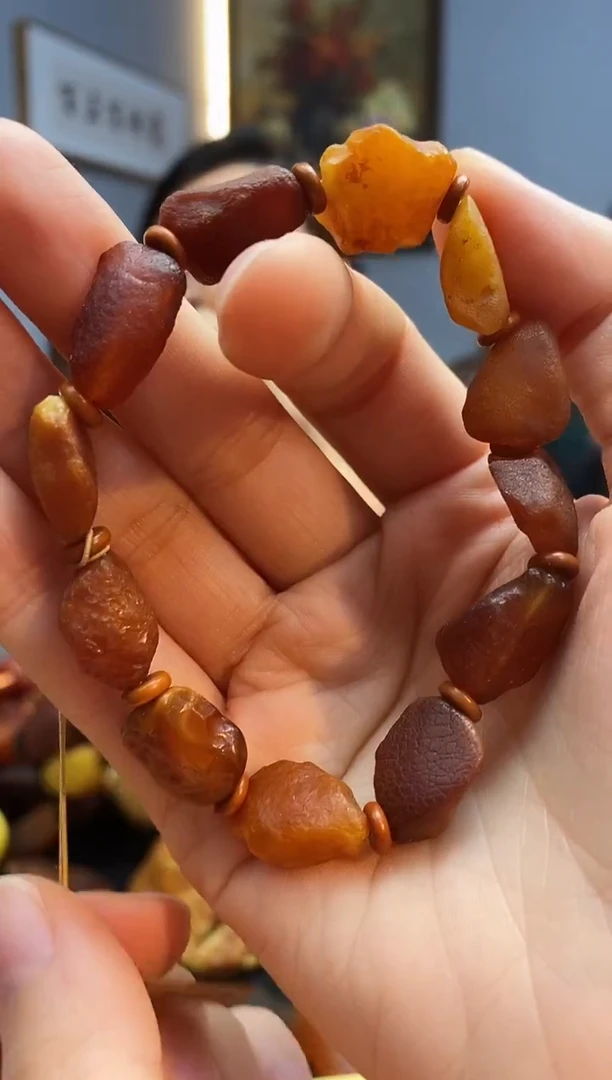 手链琥珀未镶嵌手串