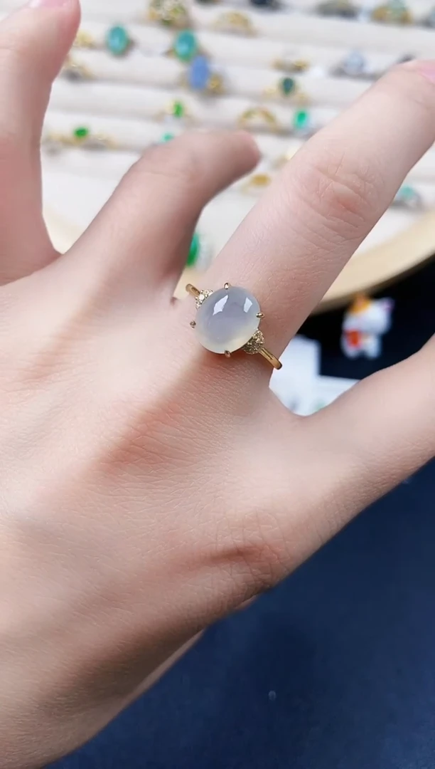 【闪购商品】翡翠银S925镶嵌戒指646646