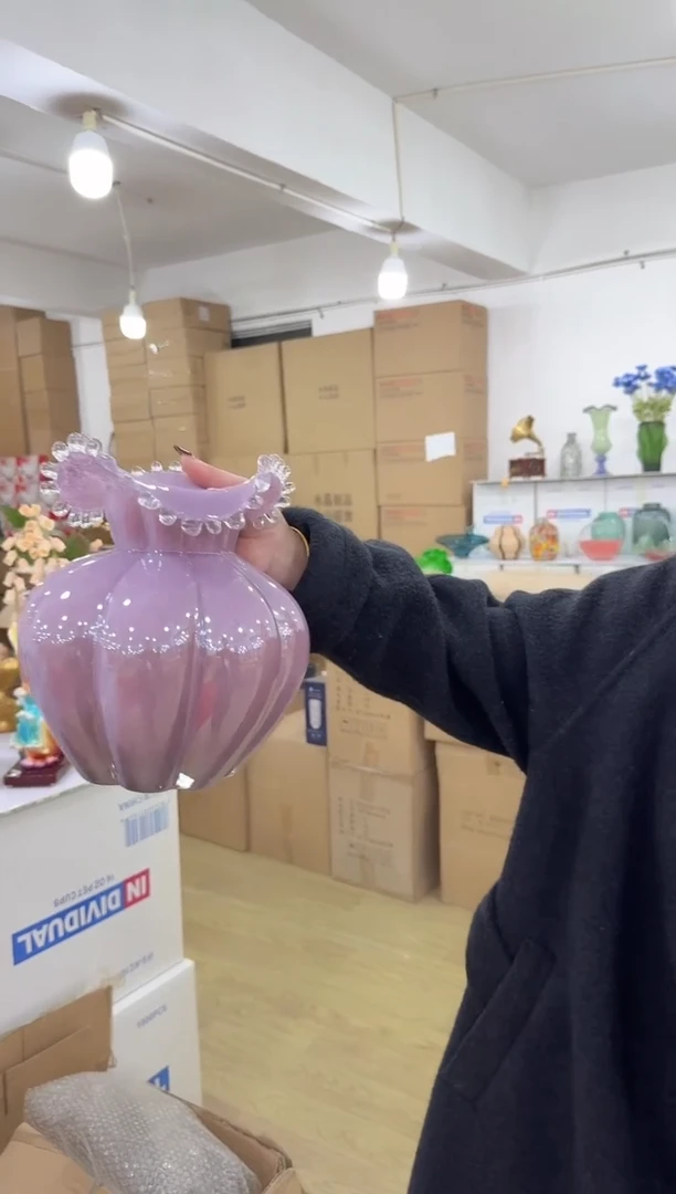 【闪购商品】无铅玻璃美全花器-a-早14