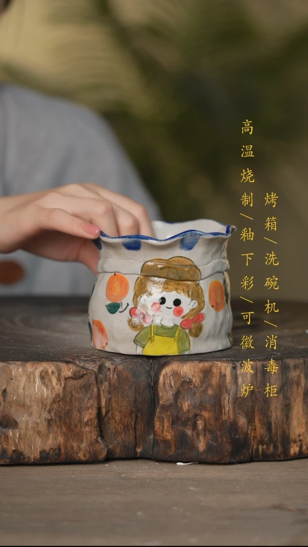 瓷片景德镇高温釉下彩可微波烤箱洗碗机