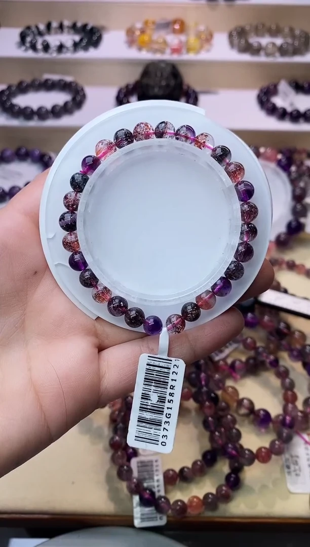 【闪购商品】水晶手链未镶嵌黑加仑超七单圈6m+