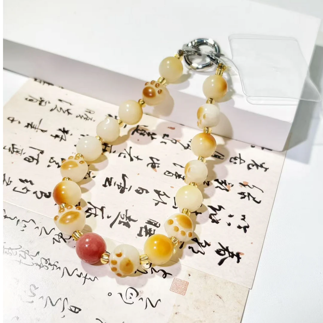 【 菩提猫爪】炭烧可爱防丢手工创意文玩时尚创意手机挂.多样发其一