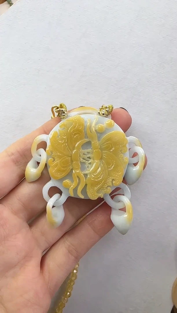 颈饰未镶嵌翡翠国风翡翠