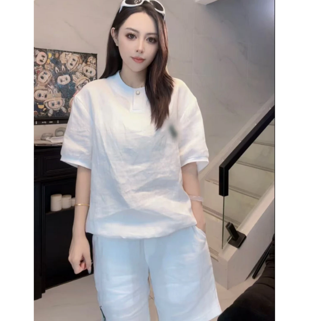 【YM】2025新款高奢雨露麻短袖套装TH7777-TH8888
