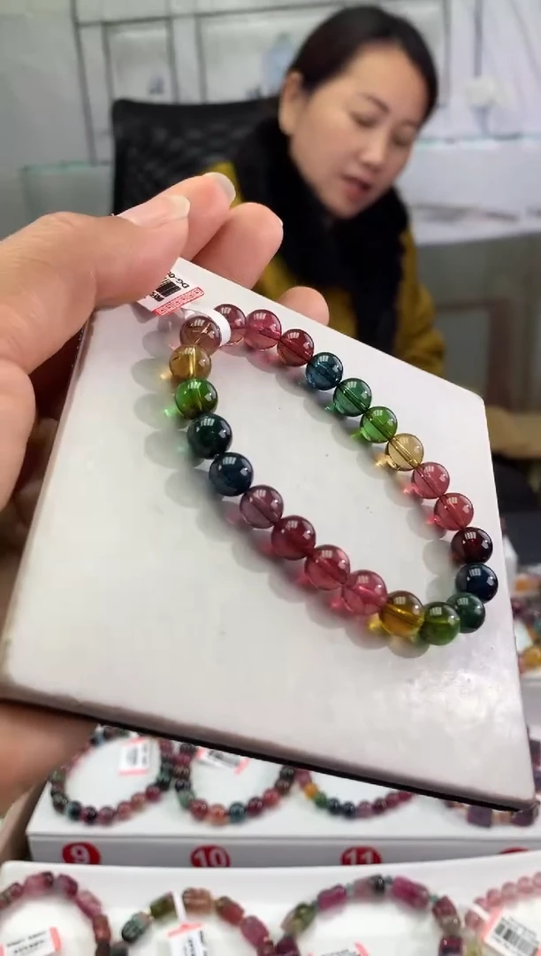 未镶嵌手串碧玺多样性发一条