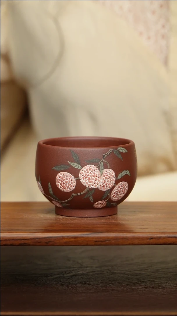 茶杯底槽青罗汉杯原矿零添加底槽清全手工制作100毫升