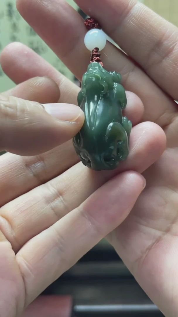 【闪购商品】和田玉颈饰未镶嵌和田玉貔貅吊坠多人