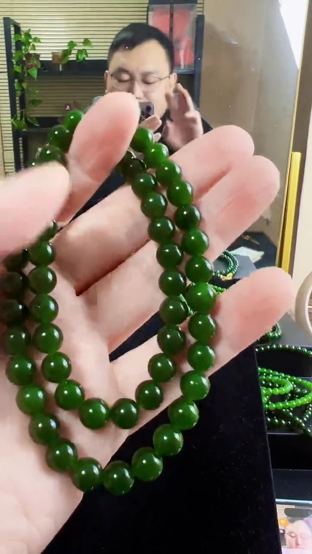 项链未镶嵌和田玉（碧玉）8