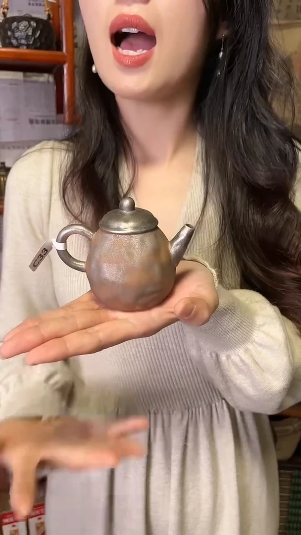 【闪购商品】C33包银龙蛋磨砂感老岩泥茶壶