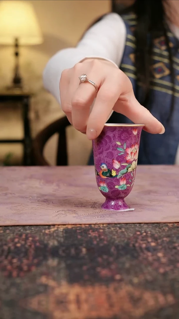 杯景德镇陶瓷杯碗柴烧多人