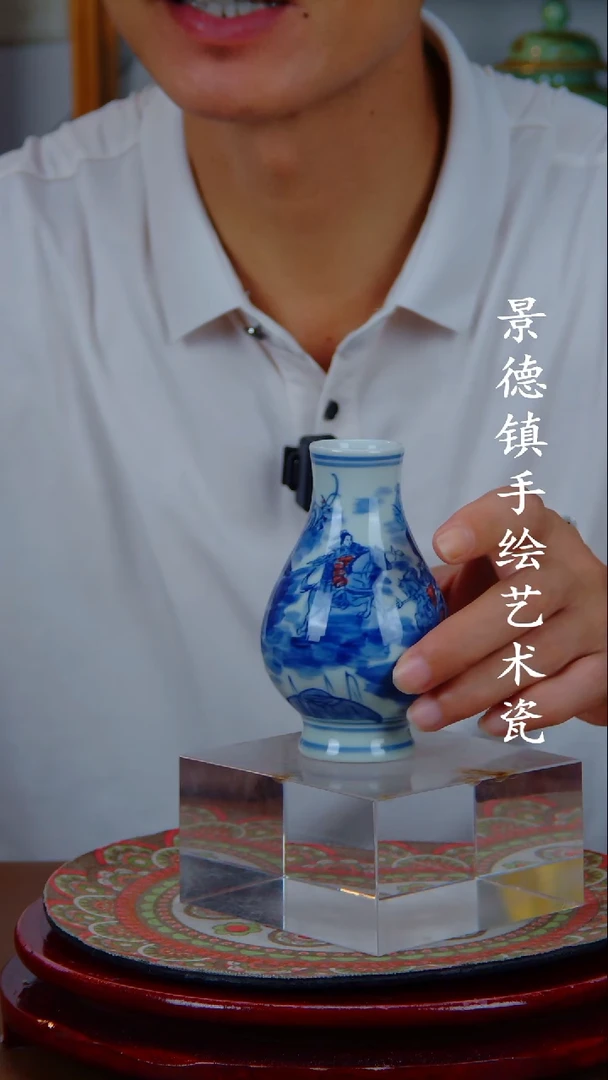 现代景德镇手工手绘陶瓷摆件15