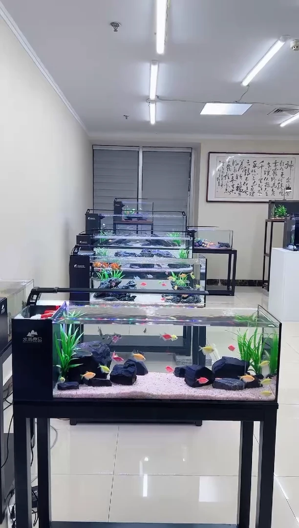 玻璃✨****✨100-30-30纯裸缸带水泵