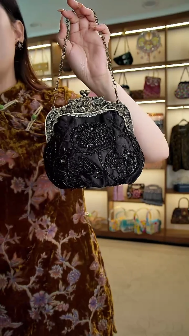 织物Fjss-666百格汇手工串珠包