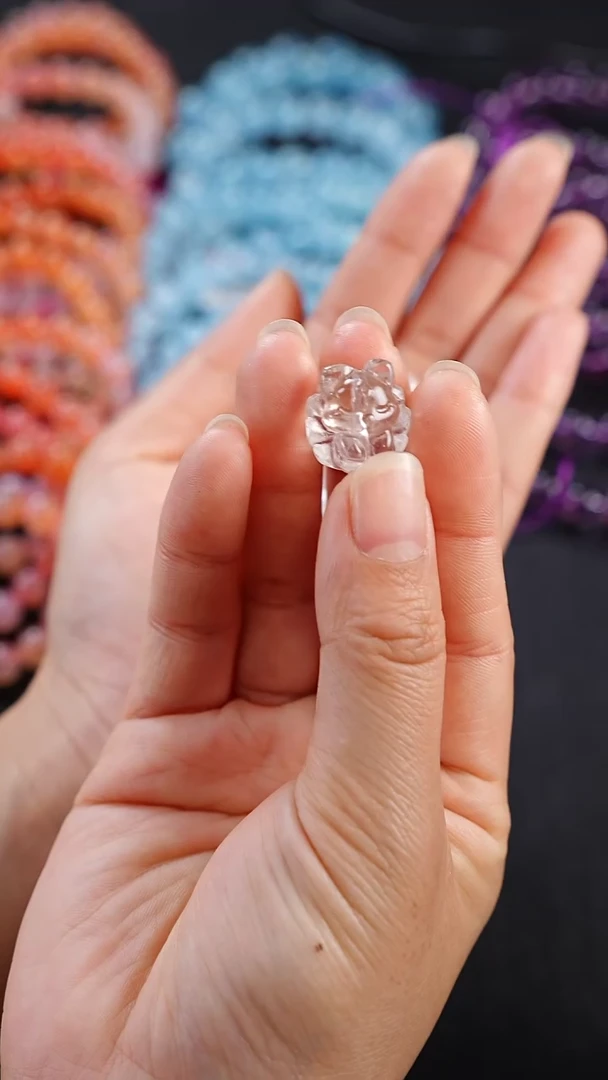 【闪购商品】水晶吊坠未镶嵌A001-白水晶小九吊坠-多样性发其一