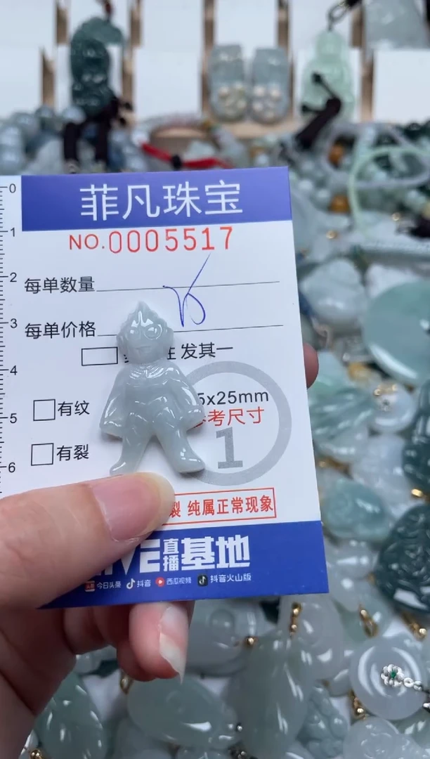 翡翠未镶嵌颈饰00..5517
