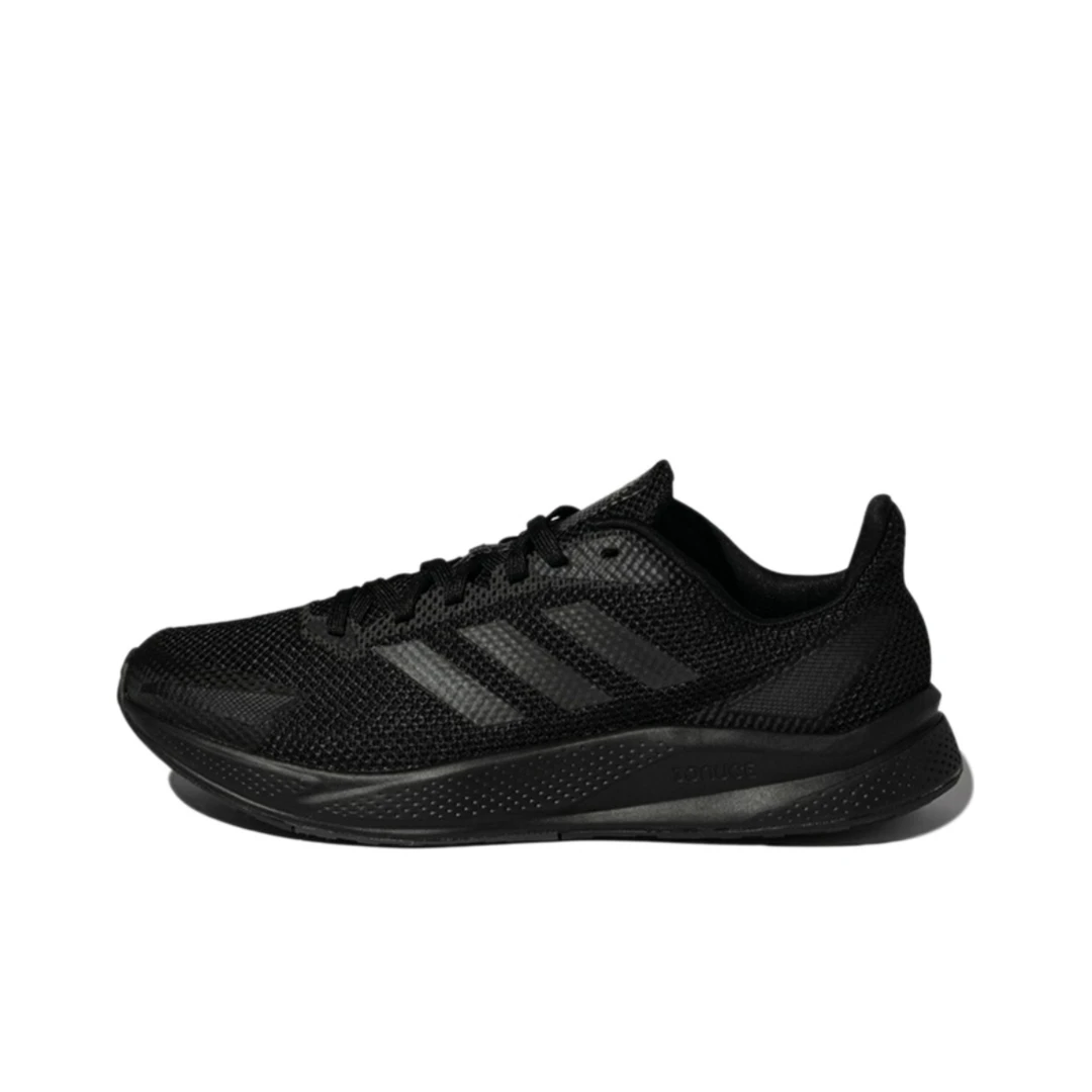 adidas/阿迪达斯 男款舒适运动跑步鞋网面低帮轻便休闲鞋黑FZ2047