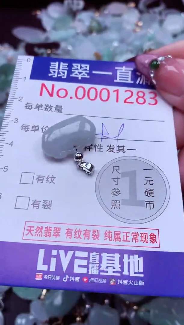 吊坠(不含链)未镶嵌翡翠1283