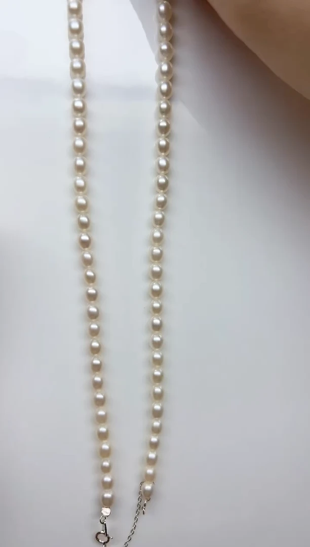 项链未镶嵌淡水珍珠白小胖子小米4-4.5mm