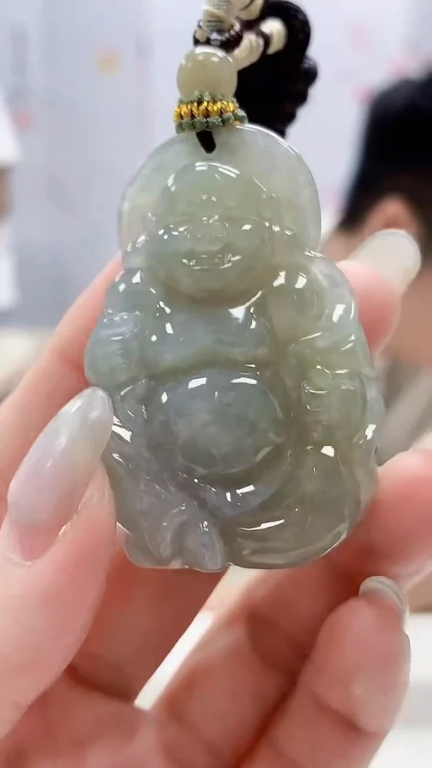 定制翡翠未镶嵌5028lr-毛货挂件190