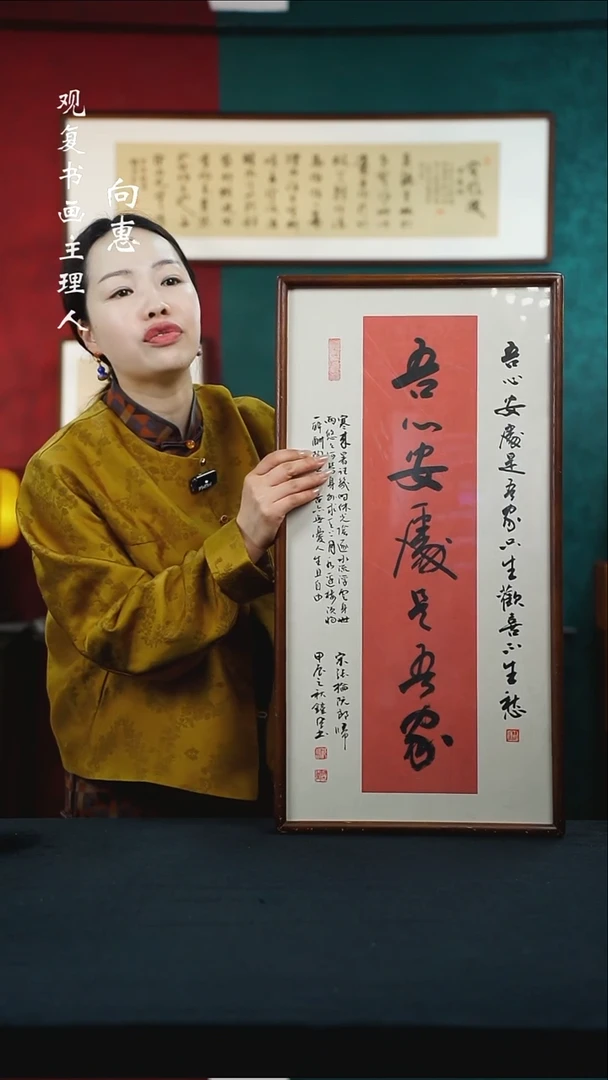 【闪购商品】书法范铠风-吾心安处是吾家-36*69书法