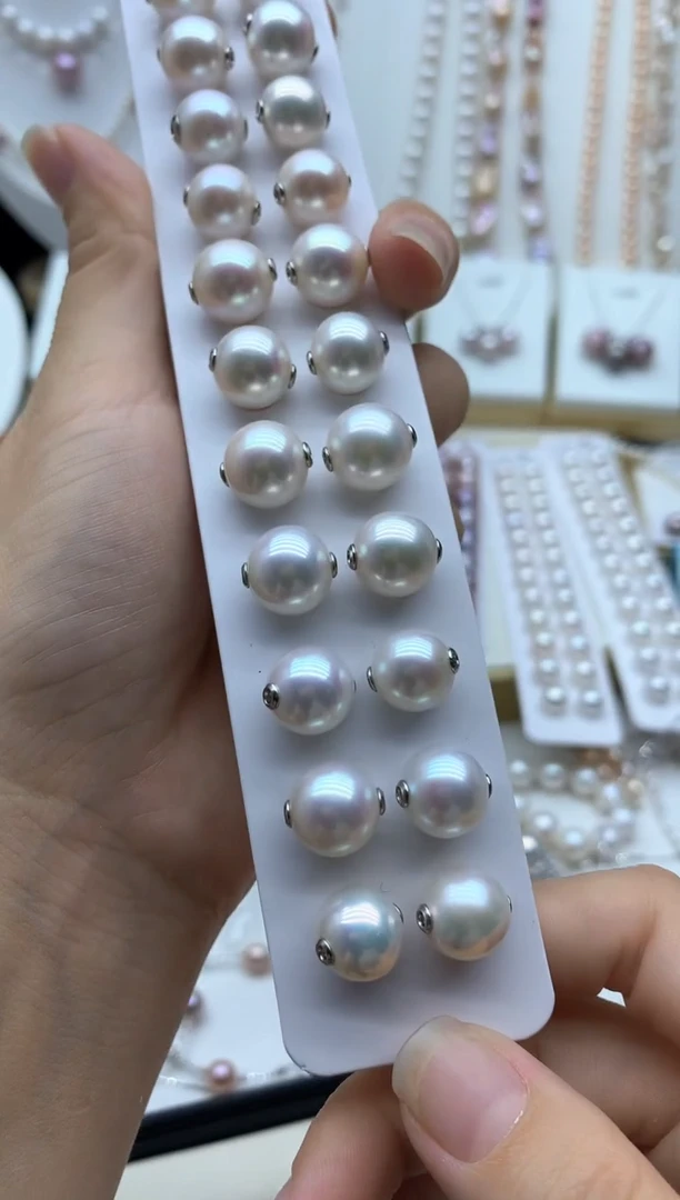 淡水珍珠银S925镶嵌吊坠(不含链)多样性发其一11mm