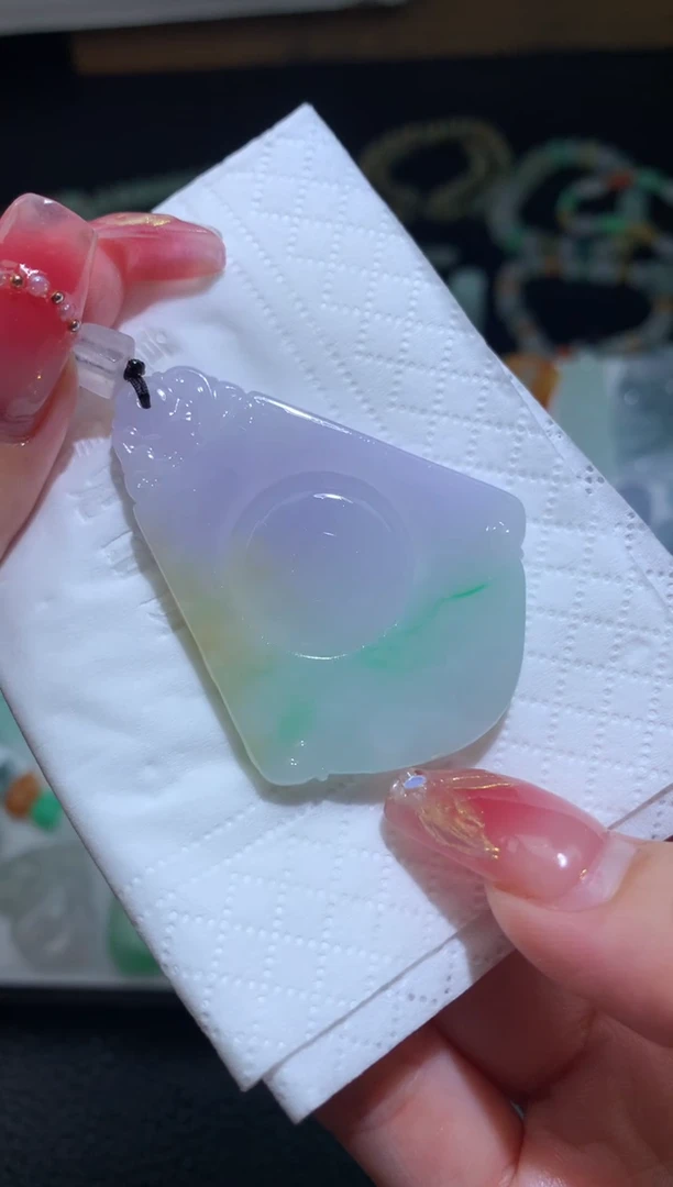 定制翡翠未镶嵌仿古牌