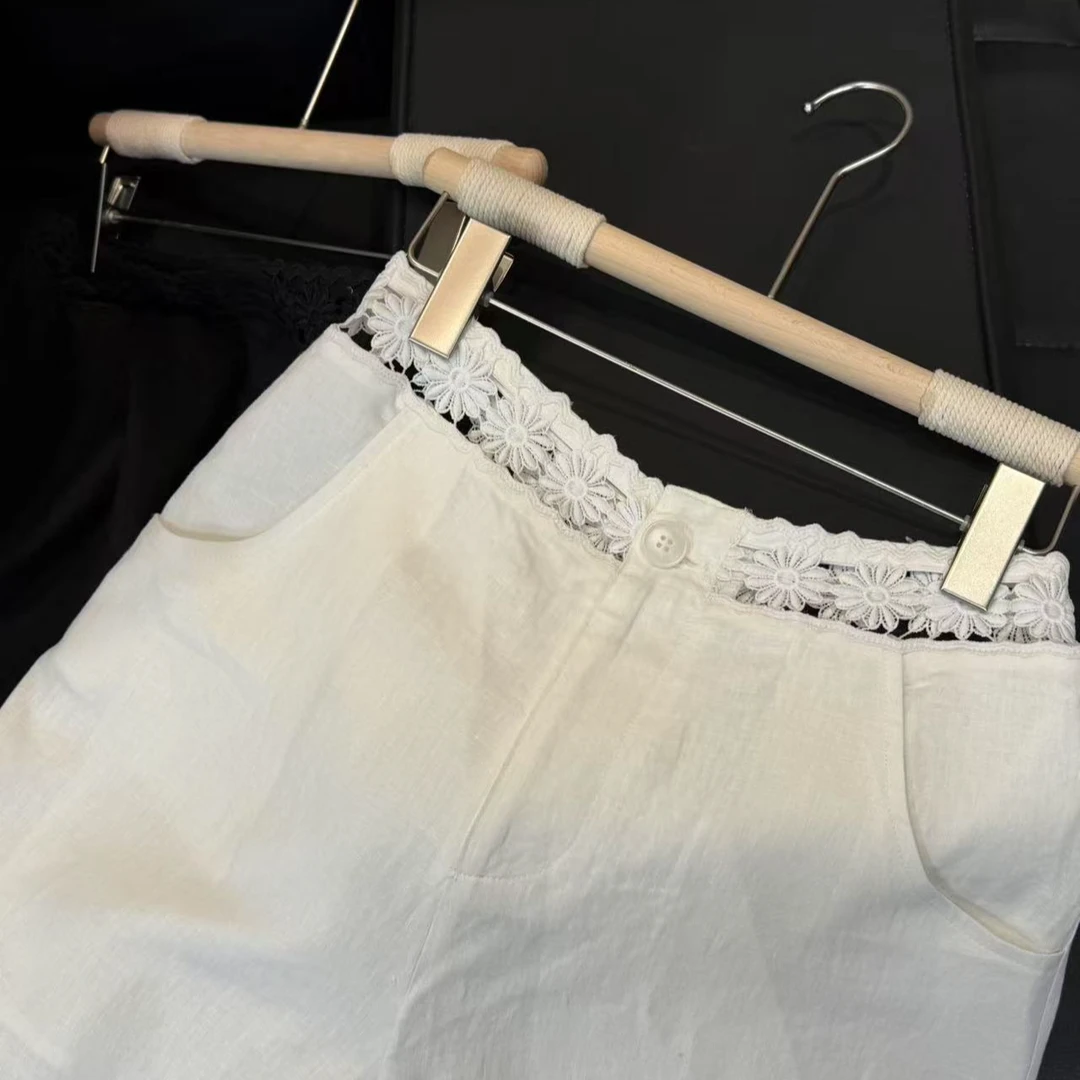 小太阳● 100亚麻 裤子 阔腿裤高腰显瘦直筒裤休闲垂感宽松女裤